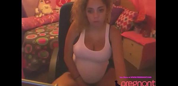  Pregnant Free Chat with Webcam Girl Big Belly and Very Pregnant